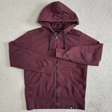 American Giant Hoodie Sweatshirt Mens Medium Red USA Heavy Full Zip Up