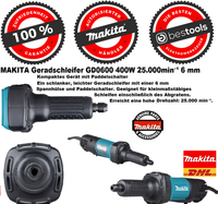 Makita Geradschleifer GD0600 400W 25.000Min⁻¹ 6Mm Leicht, Handlich⭐⭐