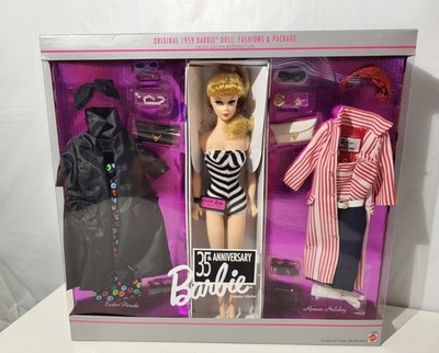 35th Anniversary Barbie 1959 Reproduction Doll and Fashions 1993