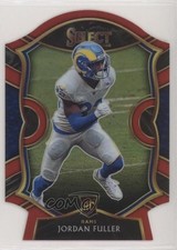 2020 Panini Select Concourse Red Prizm Die-Cut Jordan Fuller #75 fm0
