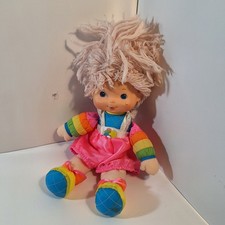 Rainbow Brite Tickled Pink Doll Hallmark Mattel 1983 Vintage 16  Stain Foot