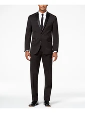 REACTION Mens Black Classic Fit Suit Separate Pants 40W/ 32L