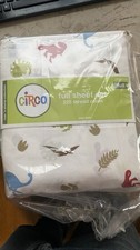 4 pc Circo 100 Cotton 225 Thread Count Watercolor Dinosaurs Full Sheet Set NIP
