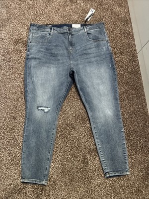 Noisy May Callie Skinny Fit High Waist Super Slim Leg Jeans Size W54 L32 new/tag