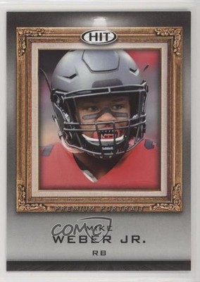 2019 Sage Hit Premier Draft Premium Portrait Mike Weber Jr #PP-06 Rookie RC 03ew
