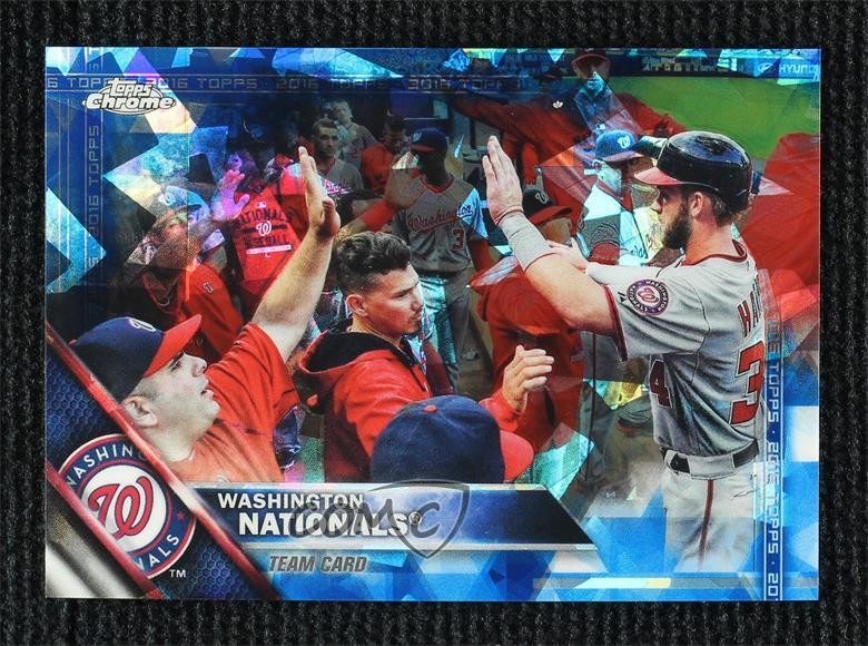 2016 Topps Box Set Chrome Sapphire Edition Washington Nationals Bryce Harper