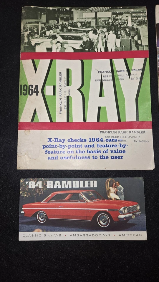 1964 Rambler продажи брошюра буклет каталоги лот из 4.  - Изображение 3 из 4