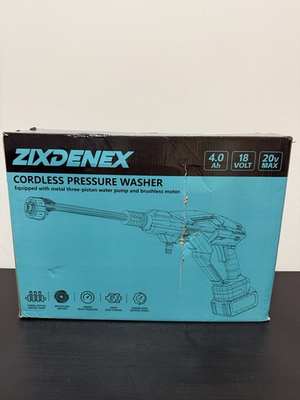 #ad ZIXDENEX Cordless Pressure Washer 20V 4.0Ah Portable Power Cleaner Kit Open Box $75.00