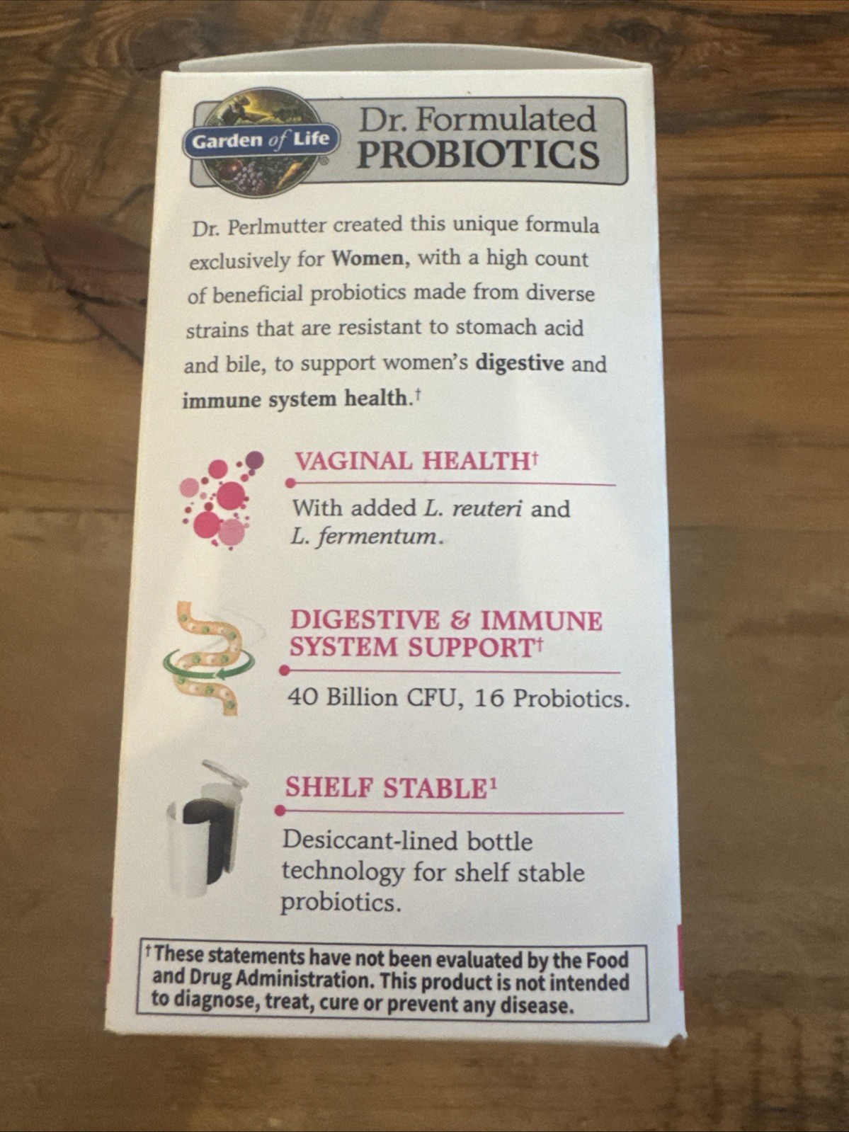 Garden Of Life Dr. Formulated Women's Daily Probiotic 40 Billion CFU 60 Ct 9/26