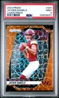 2024 Panini Prizm Football Jayden Daniels Orange Lazer Prizm RC #347 PSA 9