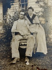 1916 Antique Photo Cabinet Card Townsend Blount TN Willard & Mary Texanna Farmer