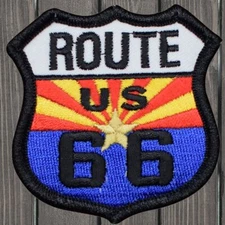 Route 66 Embroidered Patch — Iron On