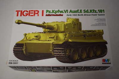 Rye Field Model RMF 5001 Sd.kfz.181 Tiger I Ausf.E Africa Tunis 1:35 NEU mit OVP