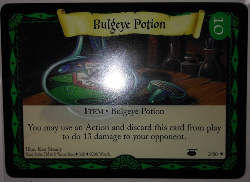 HARRY POTTER DIAGON ALLEY TCG CCG Bulgeye Potion 002 REG - Imagen 2 de 2