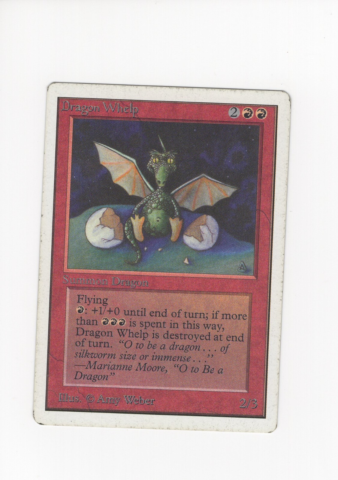 Dragon Whelp Unlimited  MP MTG Magic the Gathering 1
