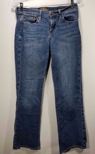Lucky-Brand-Women-039-s-Light-Wash-Sweet-amp-Low-Distressed-Boot-Cut-Size-4-27-Jeans