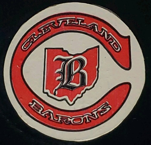 CLEVELAND BARONS APPROVED NHL OFFICIAL GAME PUCK RARE VINTAGE VICEROY MFG. ๐จ๐ฆ  - Picture 4 of 5