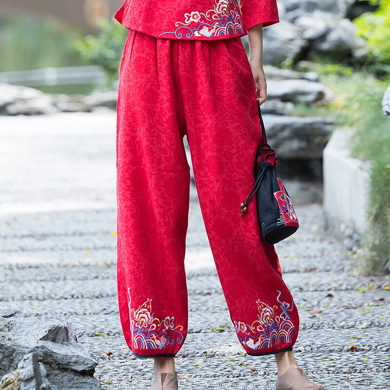 Pantalon outlet chinois femme