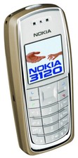 Nokia 3120 classic usato SOLO INGLESE oro TASTI SBLOCCATO TELEFONO vintage 2Mpx