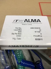 ITW ALMA 30 LAYER FLOOR MATS 18" X 36" AMA183681B (CLEAR/BLUE) QTY PER BOX: 8