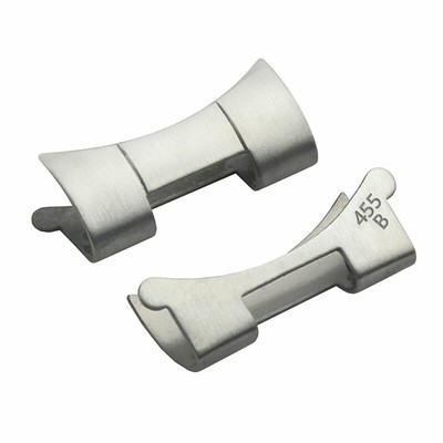 2-END LINK PIECE FOR OYSTER WATCH BAND FOR ROLEX SUBMARINER ORIGIN FAT SPRING BA