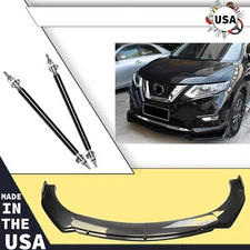 4Pcs Front Bumper Lip Splitter Spoiler Carbon Fiber For Nissan