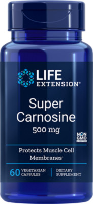 TWO PACK SUPER SALE Life Extension Super Carnosine 60 veg caps TAKE OFF $5
