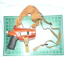 Front Line FL1055-BR RH Leather Shoulder Holster Suede Harness ParaOrd 5" 1911