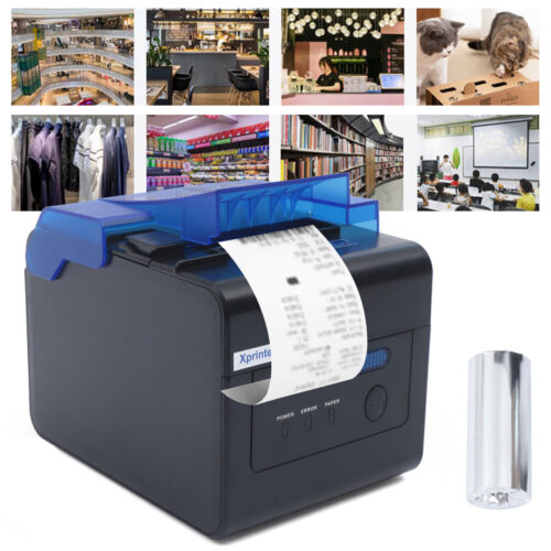 USB LAN Thermal Receipt ESC POS Printer Auto Cutter Clear Printing 80mm XP-C300H - Afbeelding 1 van 11