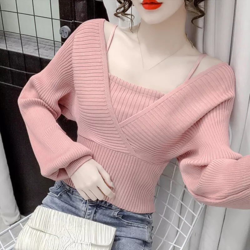 Knitted strappy on sale top