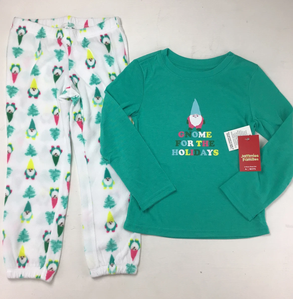 Boys Christmas Pajamas Size 4. Jammies For Your Families. Gnome