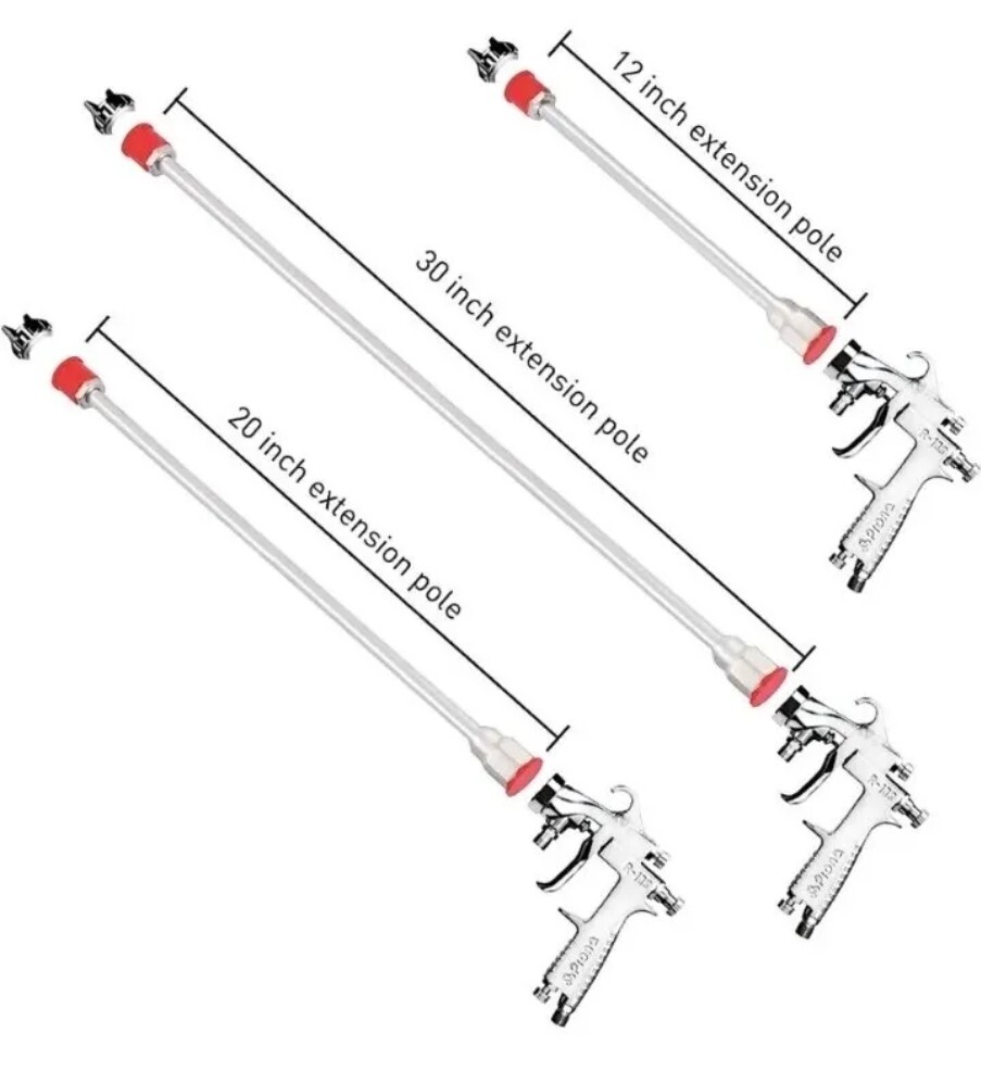 3 Packs Airless Paint Sprayer Extension 3 Sizes Paint Sprayer Extension
