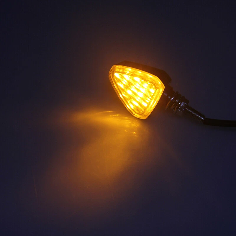 Indicador intermitente de señal de giro ámbar 12 LED bombilla lámpara para Suzuki Café Racer Foto 2 de 4