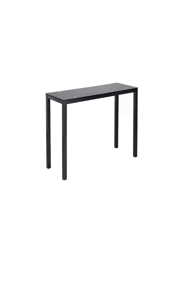 Black Lido Breakfast/ Dining Bar Table And 2 Stools for kitchen or
