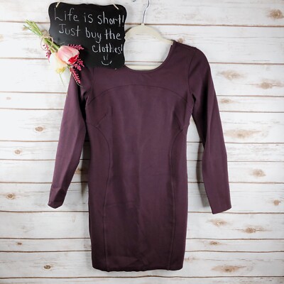Athleta Dress Size S Fitted Scoopback Long Sleeve Purple**326 | eBay Athleta Dress Size S Fitted Scoopback Long Sleeve Purple**326 | eBay