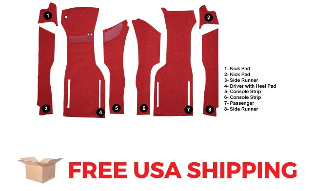 ACC FITS 1964 Chevrolet Corvette Front Foam Loop Carpet - Imagem 4 de 4