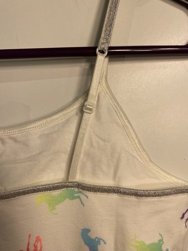 SO girls tank top size 16 adjustable straps sleeveless unicorns - Picture 4 of 5