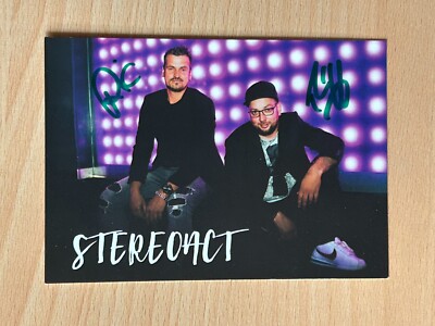 Stereoact - Autograph Card Original Signed - #S19893