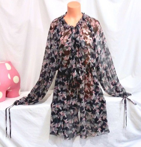 Victorias Secret CHIFFON DUSTER Robe COVER UP NWT M / L - Picture 5 of 9