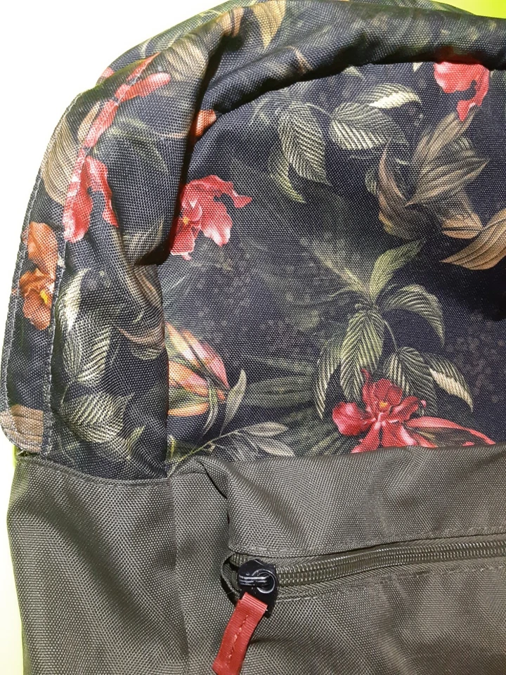 Mochila Case Logic Floral Selva Tropical Verde Caqui Lona Escuela Laptop Bolso Foto 2 de 4