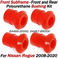 Front & Rear Polyurethane Bushing Kit For Nissan Rogue 2008-2020 Front Subframe
