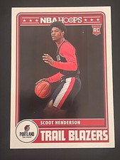 2023-24 Panini NBA Hoops Scoot Henderson Rookie Tribute #297 Portland RC