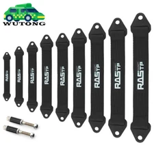 Black 10000lb Racing Travel Limit Straps Shock Suspension Webbing 10" to 32"