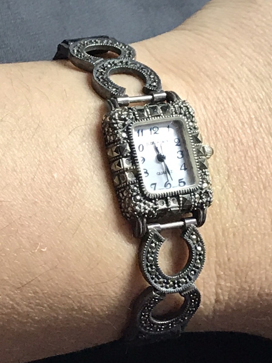New Women\'s Sterling Silver & Marcasite 7.5\