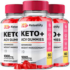  3 Pack Ketoshify Keto, Ketoshify ACV Weight Management Gummies 180 Gummies 