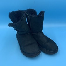 Ugg Bailey Button II Women's High Top Sheepskin Boot Charcoal Black Size 6