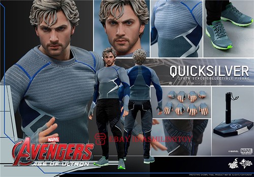 1/6 Hot Toys MMS302 Avengers: Age of Ultron Quicksilver Action Figure In Stock - Picture 2 of 11