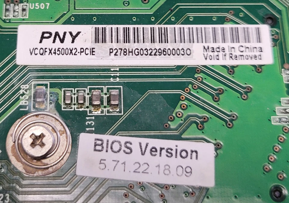 PNY nVidia VCQFX4500X2-PCIE 1GB DDR3 Quad DVI PCIe Video Card  - Image 4 of 4