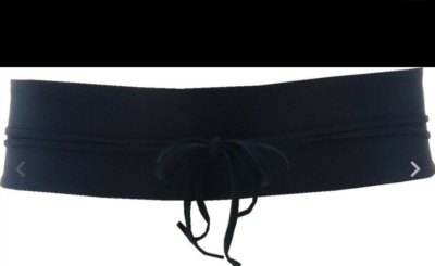 G.I.L.I. Set of 2 Knit Obi Wrap Belts - Navy Black - Select  display picture 1