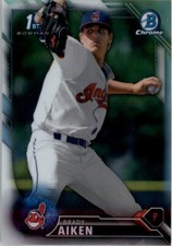 2016 Bowman Chrome Prospects Refractors #BCP7 Brady Aiken /499 - NM-MT